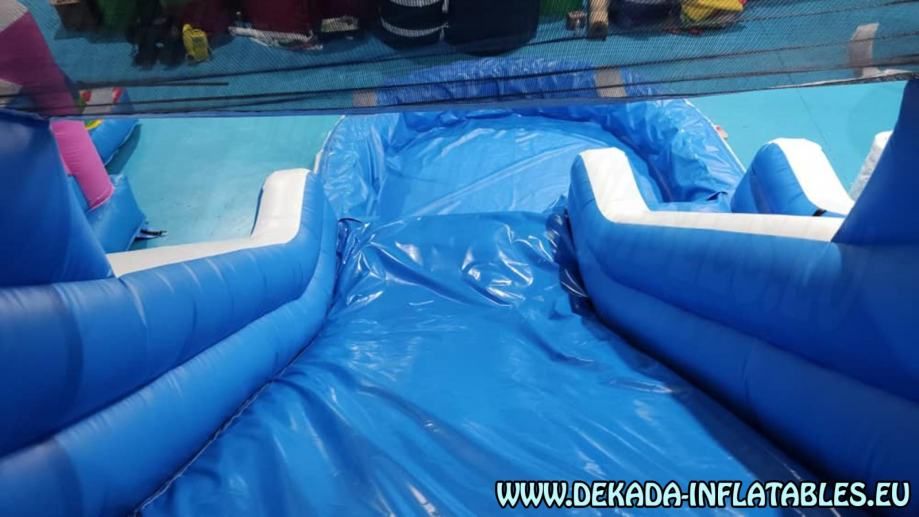 tobogan na napuhavanje s bazenom novi 8m x 4m - slika 3