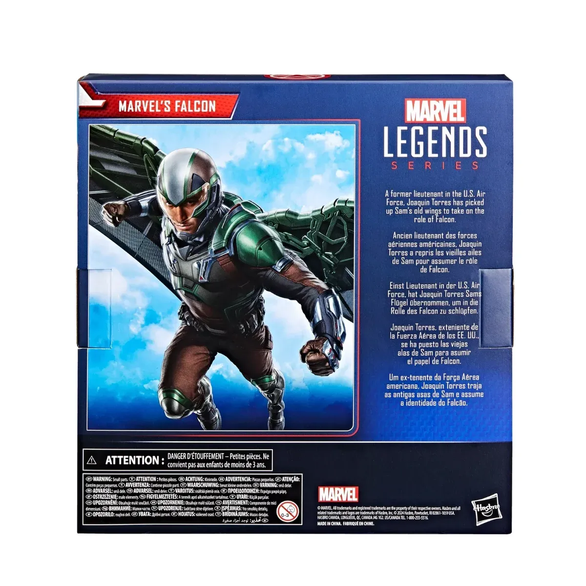 marvel legends series: captain america – marvel’s falcon figura, 15cm - slika 9