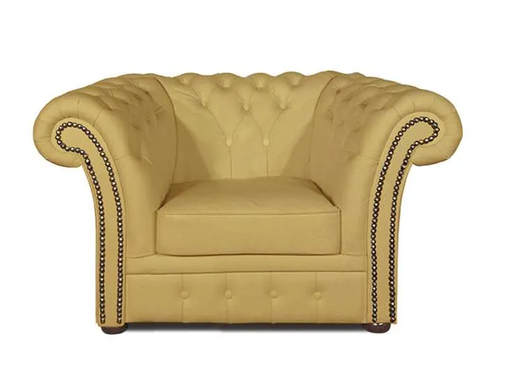 Chesterfield Fotelja Winfield Basic Leather | 1-sjedište | Ivory - Ježdovec, Zagreb