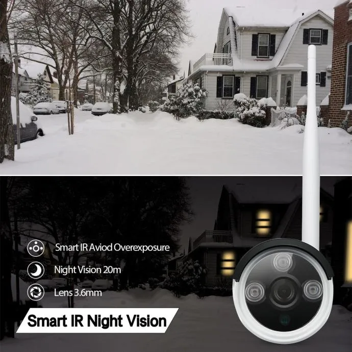 profesionalni set 2 wifi hd kamere + snimač - slika 5