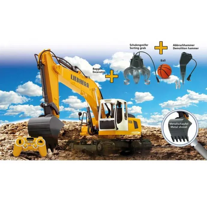 jamara bager liebherr r936 set za demoliranje s hvataljkom i čekićem - slika 9