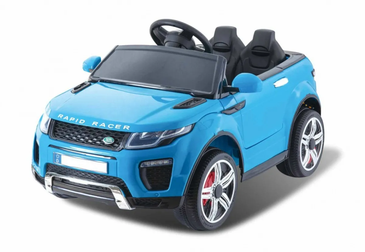 auto na akumulator rapid racer - plavi - slika 8