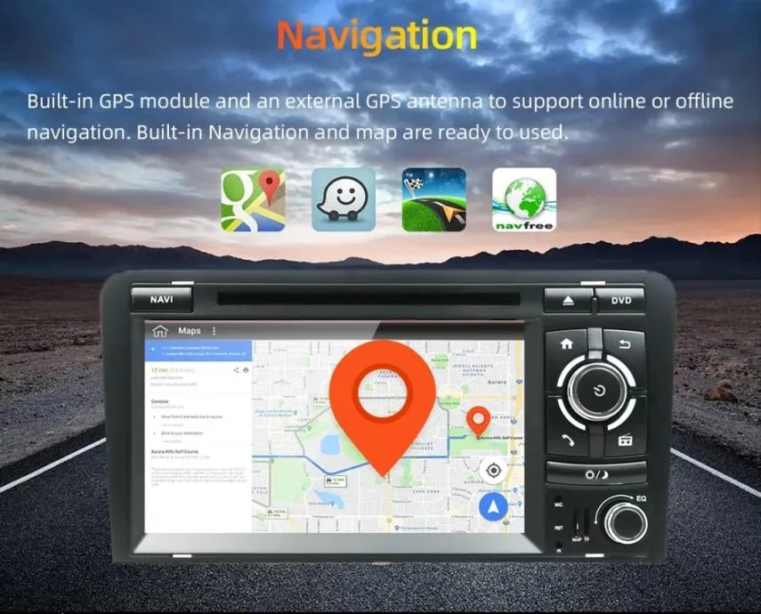 audi a3 s3 2003-2012 original multimedija android navigacija radio gps - slika 2