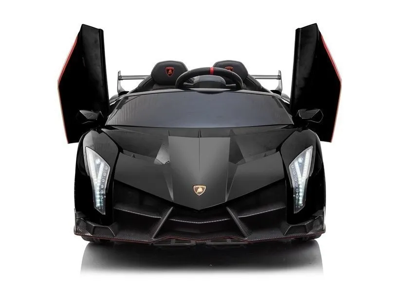 licencirani auto na akumulator lamborghini veneno 4x4 + mp4 - crni - slika 5