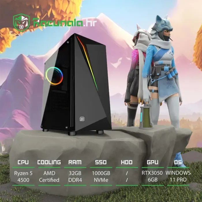 GamingPC Royal Knight (Ryzen 5, 32GB DDR4, 1TB SSD - Zagreb