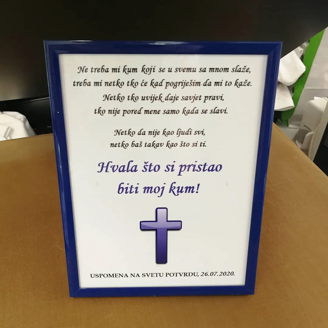 zahvala za kumove na krizmi - slika 5