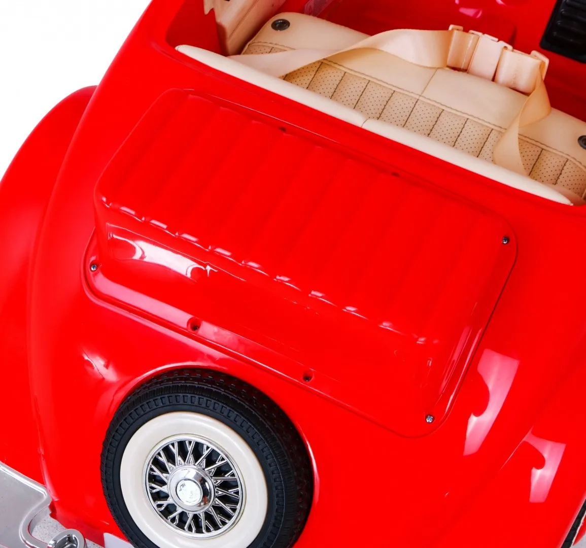 licencirani auto na akumultor mercedes benz retro type 540a - crveni - slika 3