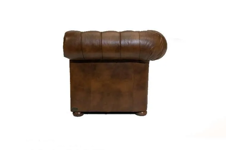 chesterfield dvosjed class leather | 2-sjedišta | cloudy brown light - slika 2