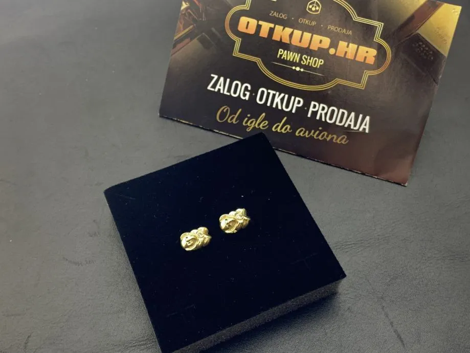 zlatne naušnice 14k 2,20g / r1, rate !! - slika 3
