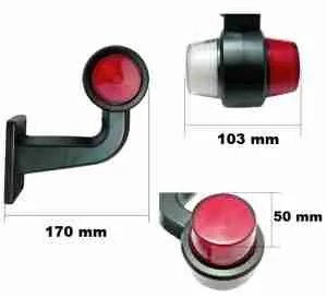 set od 2 bočna svjetla za kamionsku prikolicu s platformom 12v – 24v - slika 4