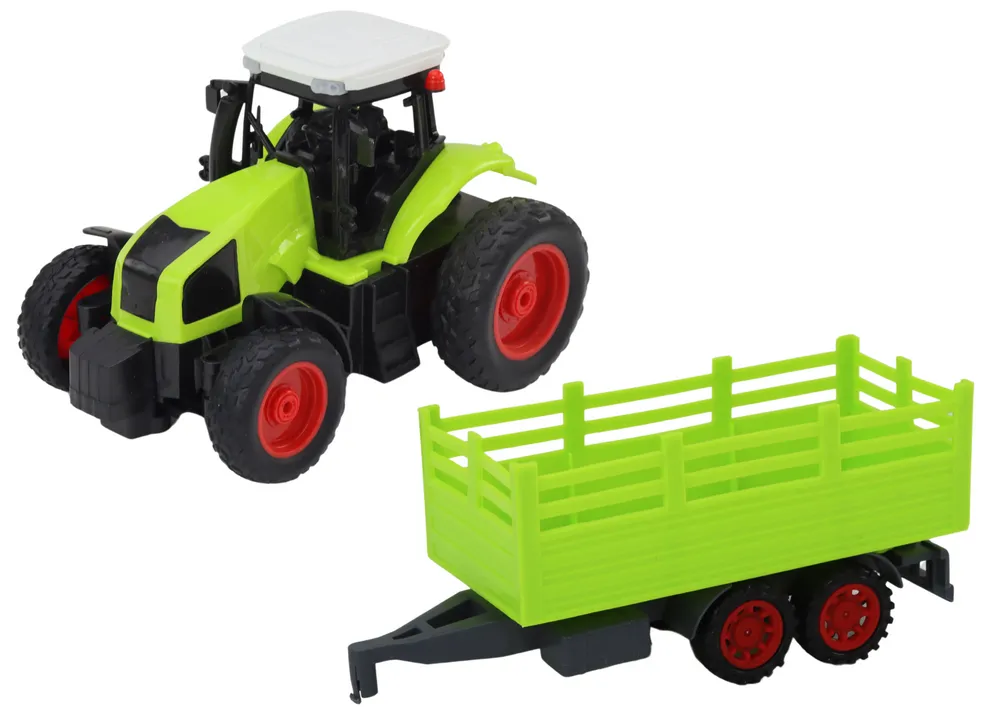 traktor s prikolicom na daljinsko upravljanje farmer 1:16 - zelena - slika 2