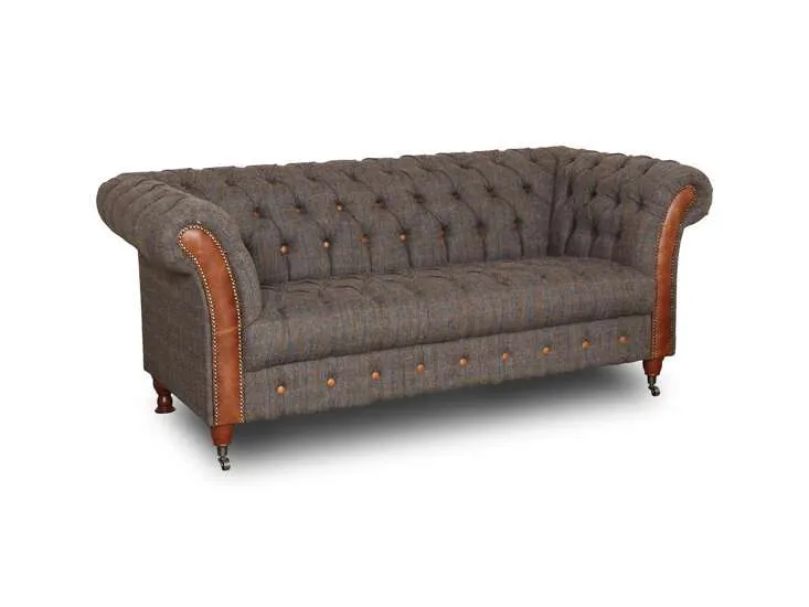 chesterfield harris tweed candytuft club 2-sjedišta dvosjed - slika 2