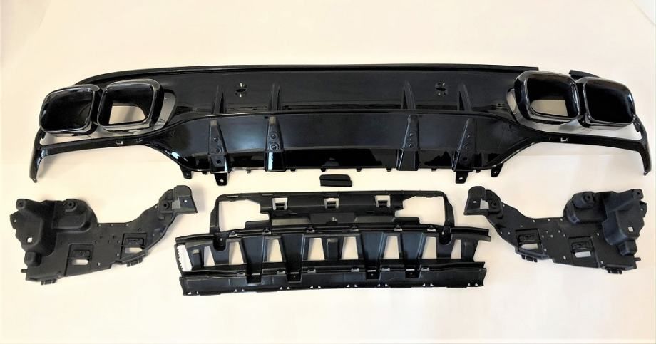 difuzor+nastavci auspuha c43-c63 za mb c w205 - amg-top izgled - slika 7