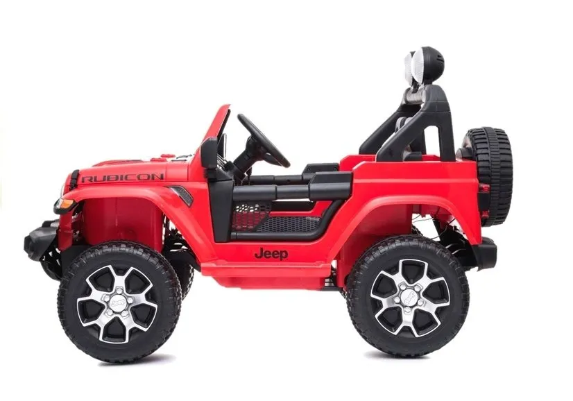 licencirani auto na akumulator jeep rubicon 4x4 - crveni - slika 5