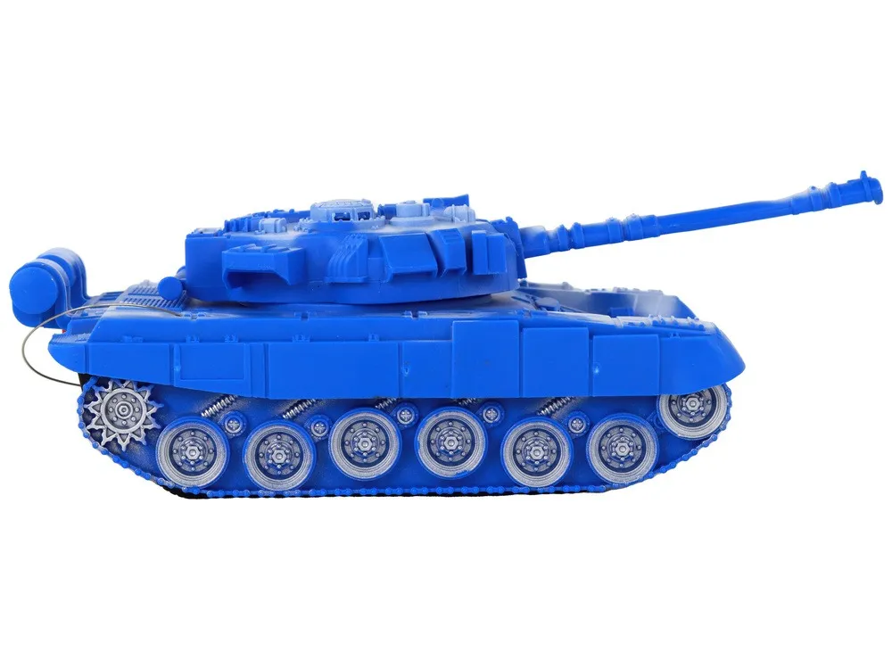r/c tank remote controlled lights sound blue 1:18 27mhz - slika 4