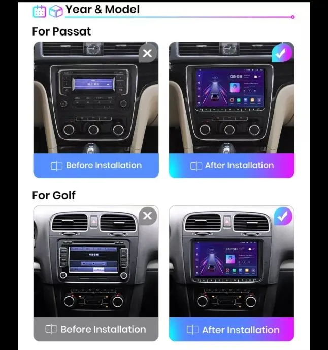 vw golf passat caddy b6 b7 transporter multimedija android navigacija - slika 4