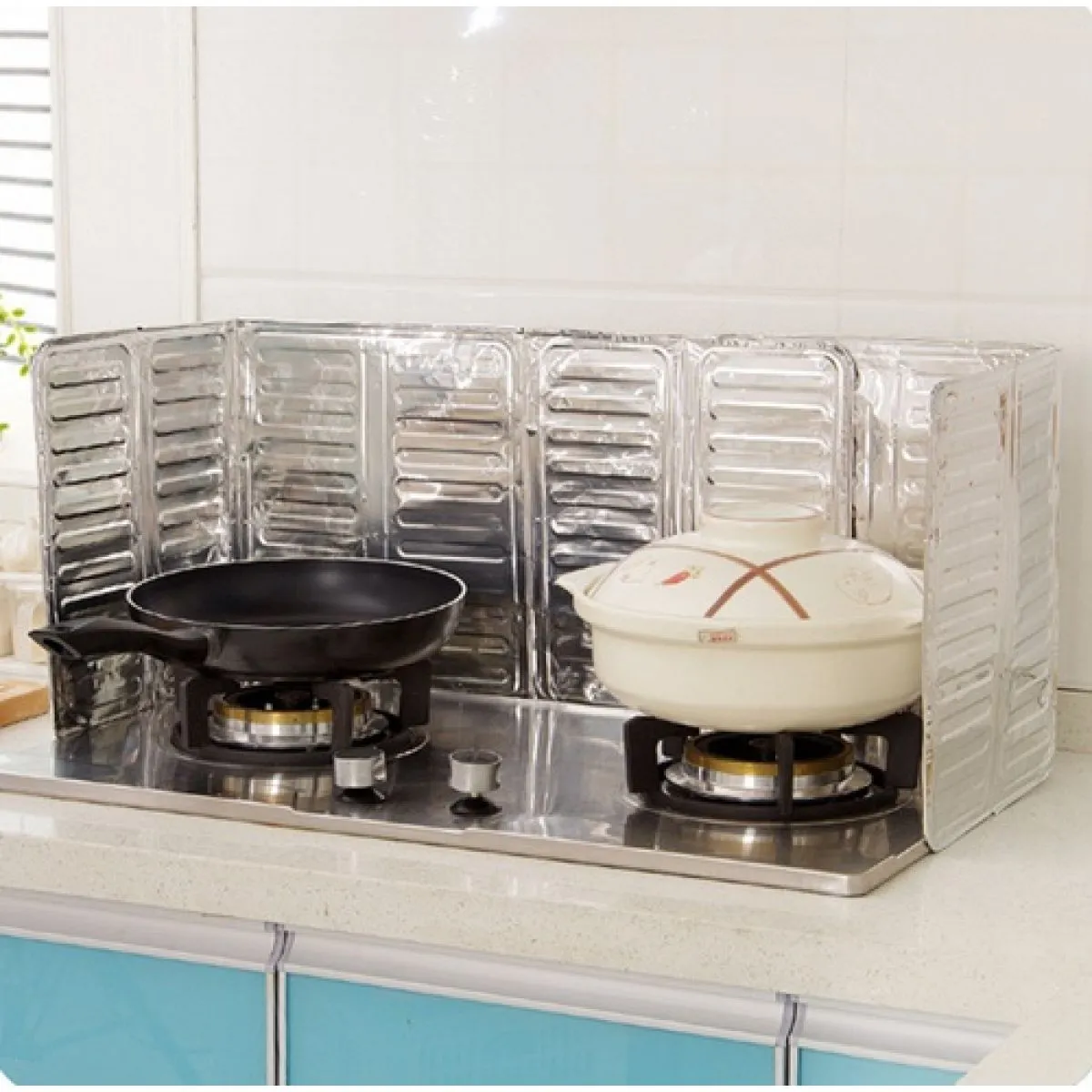 3- dijelni aluminijski zaslon za zaštitu prilikom pripreme jela - slika 4