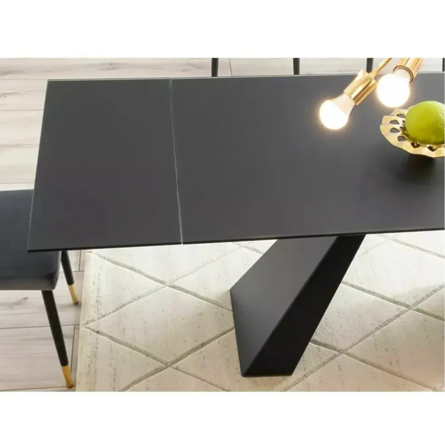 blagovaonski stol salvadore 160/240x90cm, materijal: kaljeno staklo - slika 6