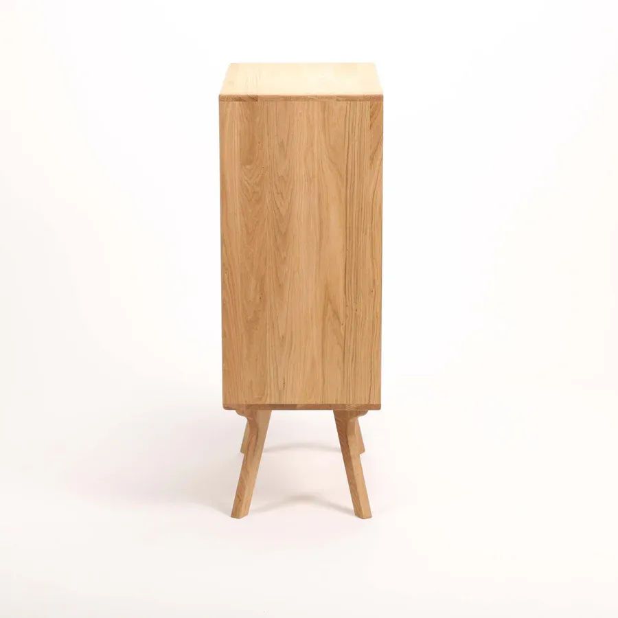 komoda amadeo 66x110cm, materijal: puno drvo hrast - slika 12
