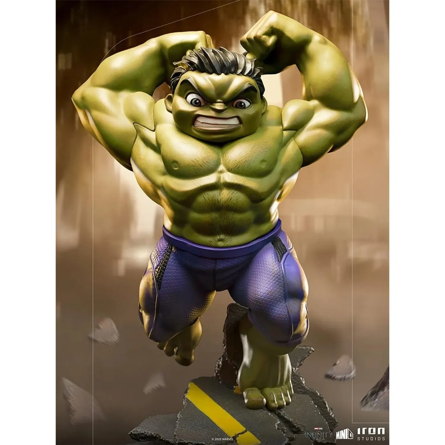 iron studios minico: the infinity saga – hulk figura, 23cm - slika 2