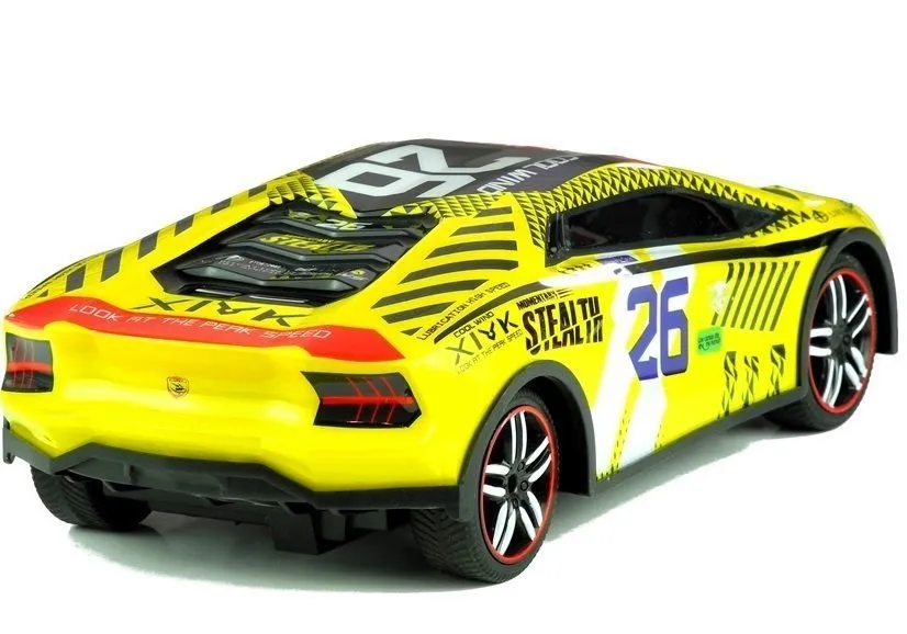 auto na daljinsko upravljanje sports - žuti - slika 3