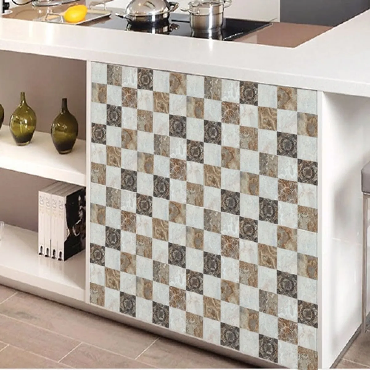 (6kom paket) 3d zidni pvc mozaik panel - samoljepljivo mod. 3506 - slika 5