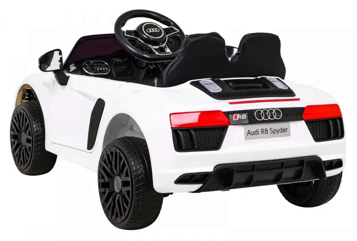 licencirani auto na akumulator audi r8 - bijeli - slika 7