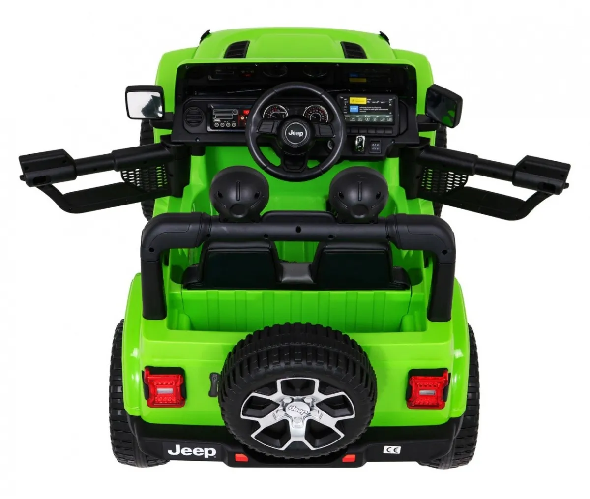 licencirani auto na akumulator jeep wrangler rubicon 4x4 - zeleni - slika 6