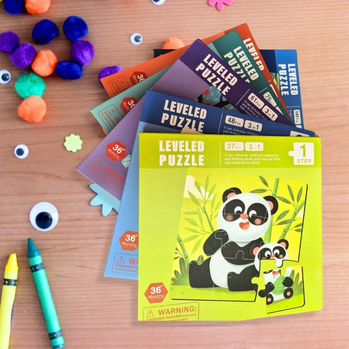 (3 kom) slagalice u knjizi - puzzle više modela - slika 2