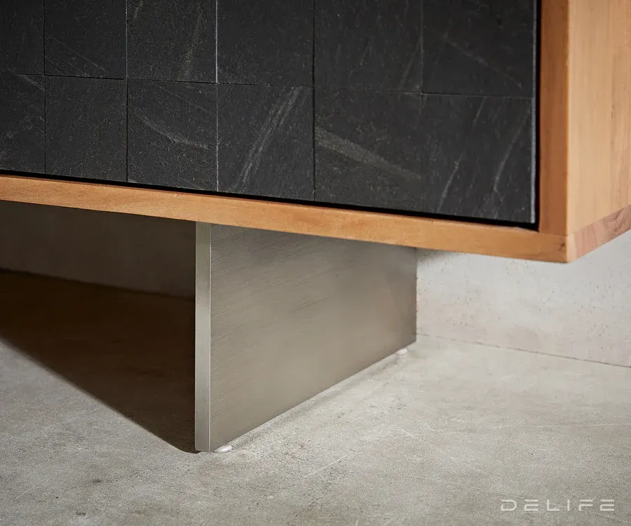 klub stolić teele 115x60cm, 2 ladice, materijal: bagrem - slika 5