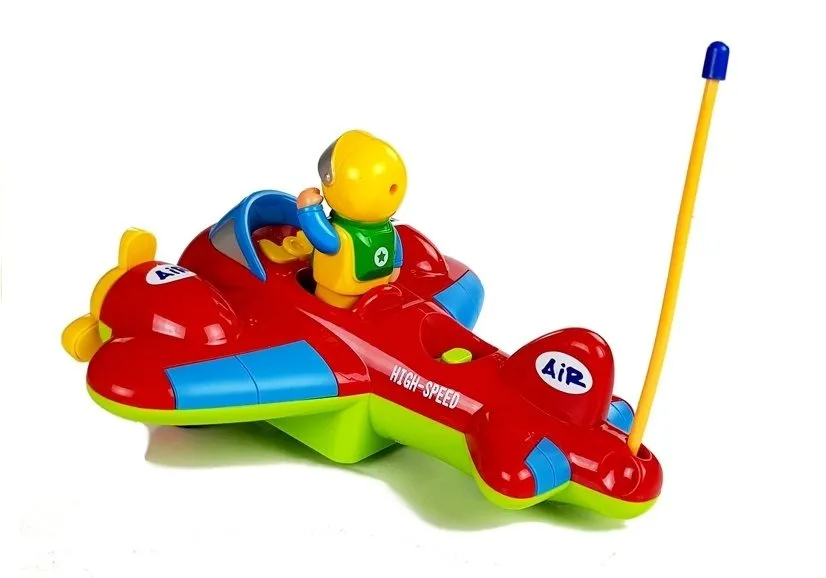 dječji r/c avion s volanom na daljinsko upravljanje, crveni - slika 3