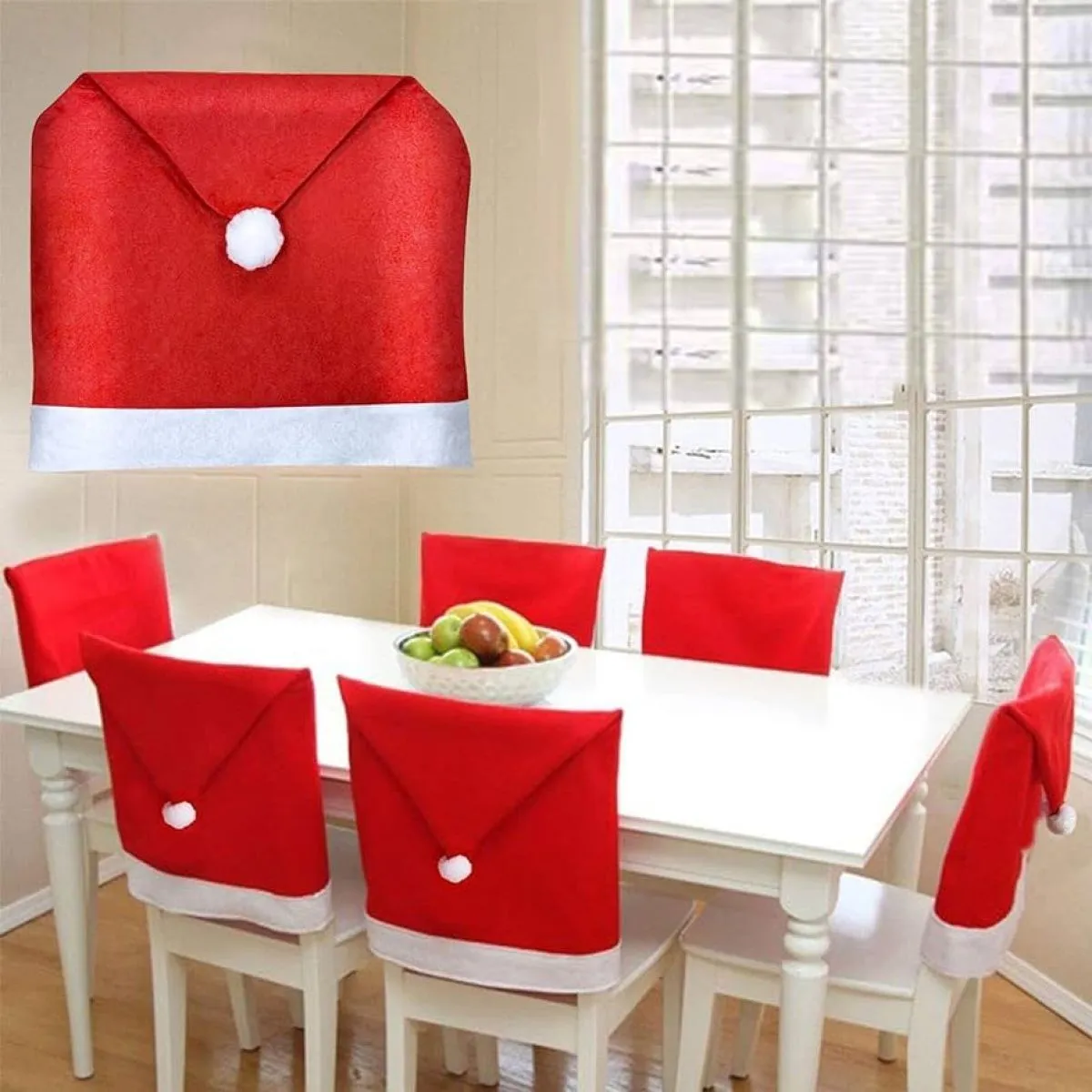 (paket 6kom) navlake za naslon stolica “santa's hat" - slika 6