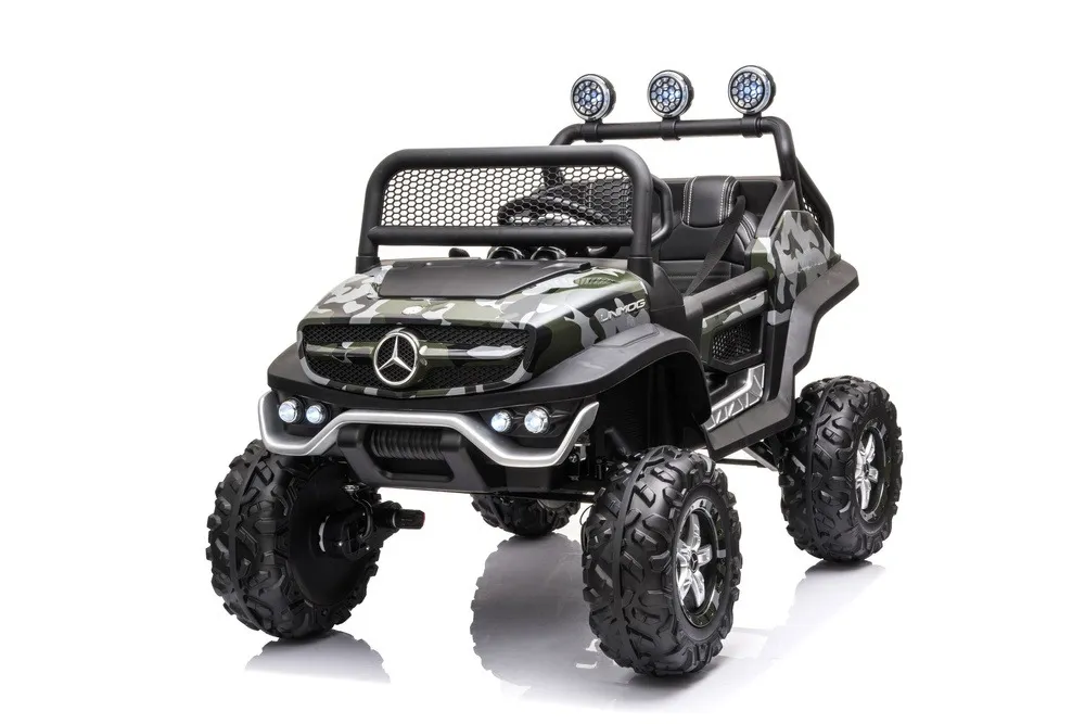 licencirani auto na akumulator mercedes unimog s - moro/army - slika 6