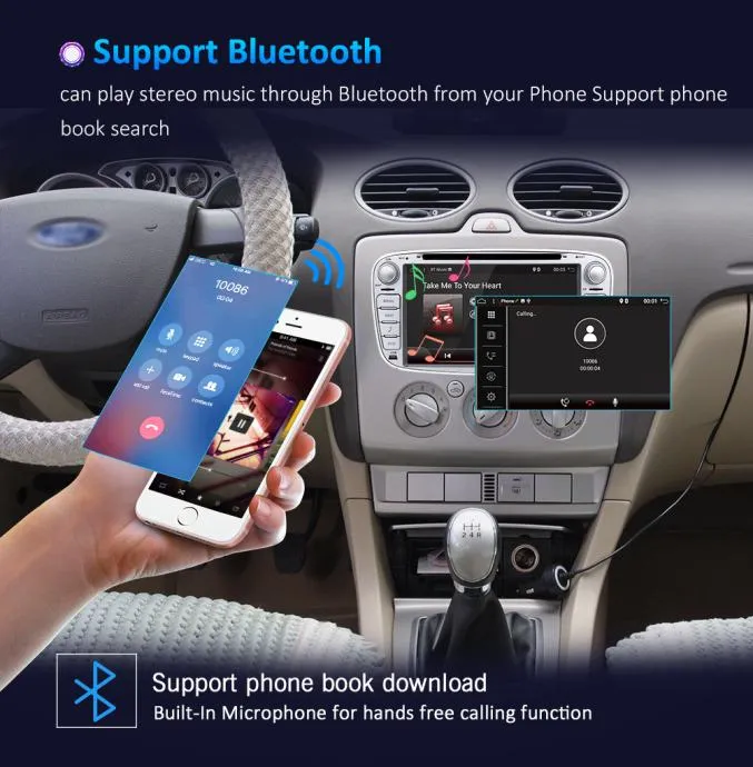 2din radio ANDROID FORD FOCUS Original GPS SREBRNI - Čakovec