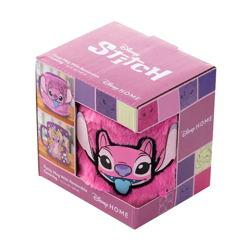 lilo & stitch (angel) fuzzy mug, 440 ml - slika 5