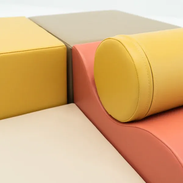 set od 6 pjenastih blokova soft play - pastelno ružičasti istraživač - slika 9