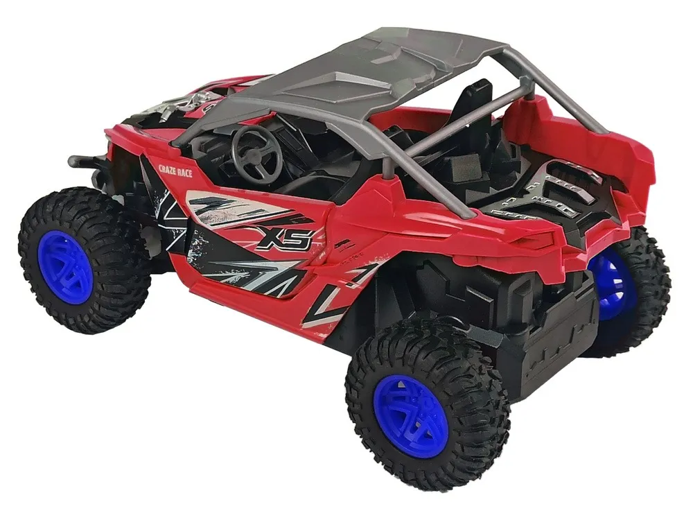 cross country remote controlled terrain car 27 mhz red - slika 2