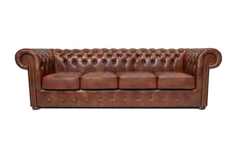 Chesterfield Garnitura Class Leather | 4-sjedišta | Cloudy Brown Old - Ježdovec, Zagreb