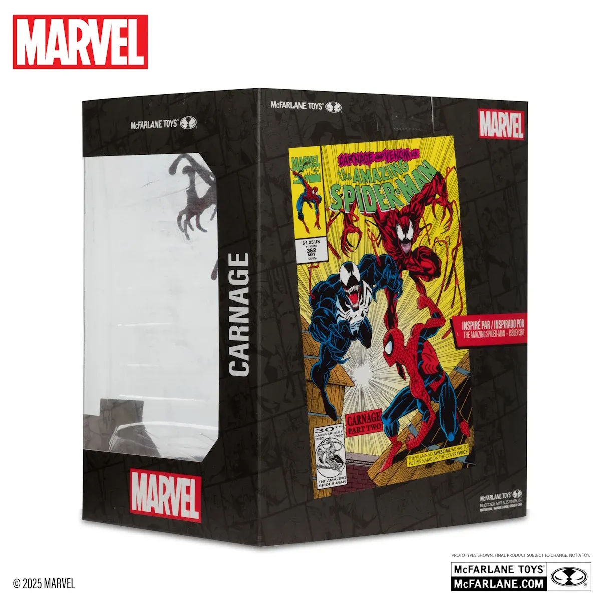 mcfarlane marvel – carnage (the amazing spider-man #362) figura, 18cm - slika 6
