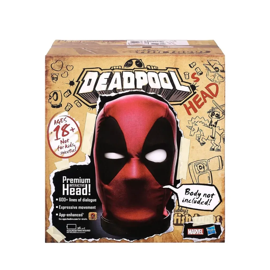 marvel legends: deadpool – premium interactive head - slika 10