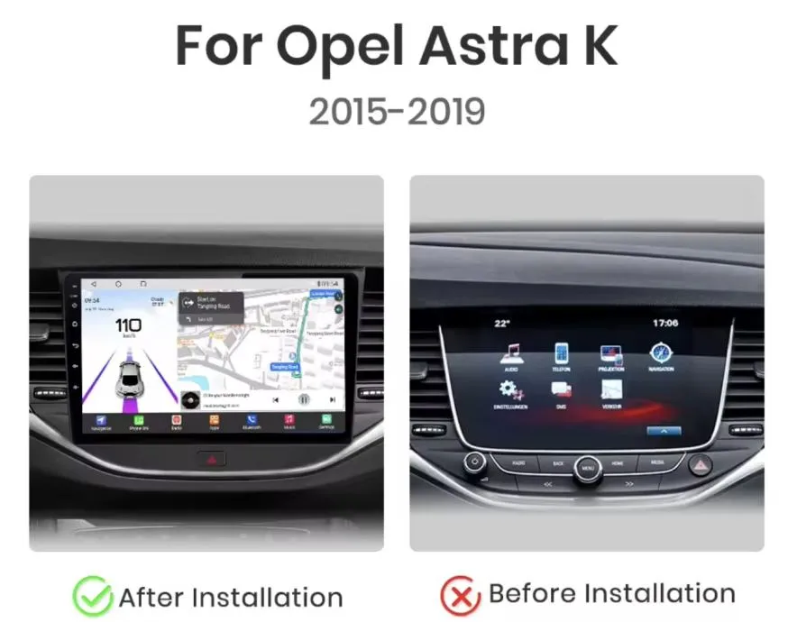 opel astra k original android multimedija kamera ekran 2din radio wifi - slika 5