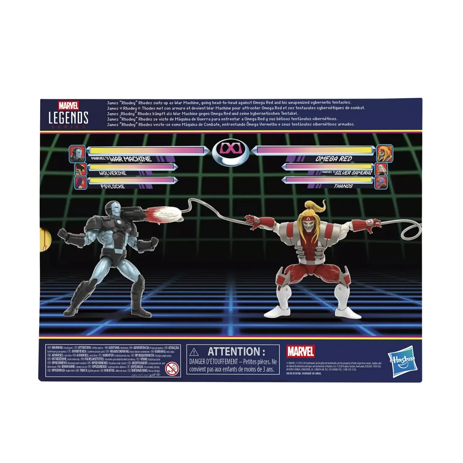 marvel legends series: war machine vs. omega red figure, 15cm - slika 10