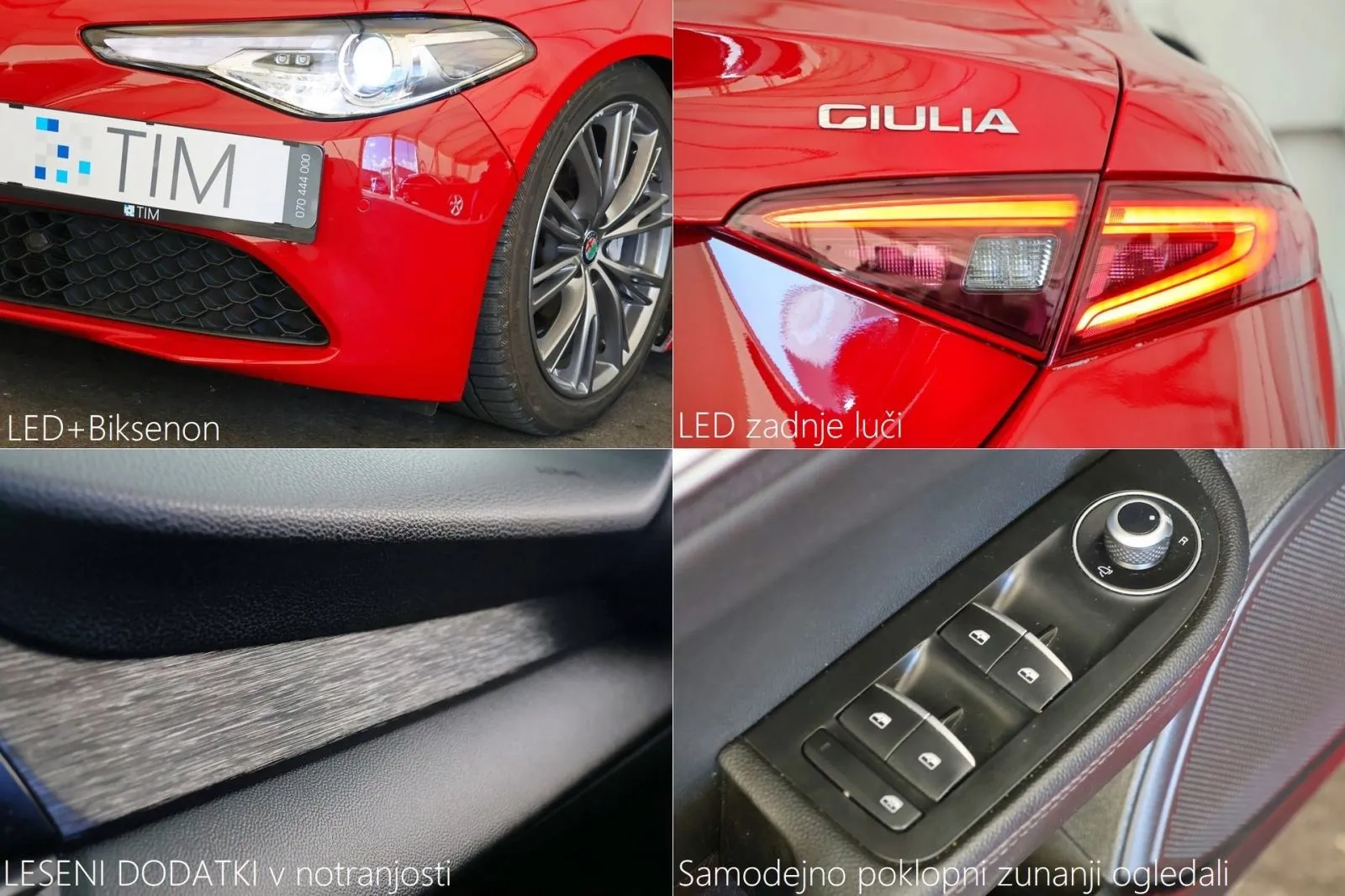 alfa romeo giulia 2.2jtdm at8 super led+biksenon navi radar - slika 21