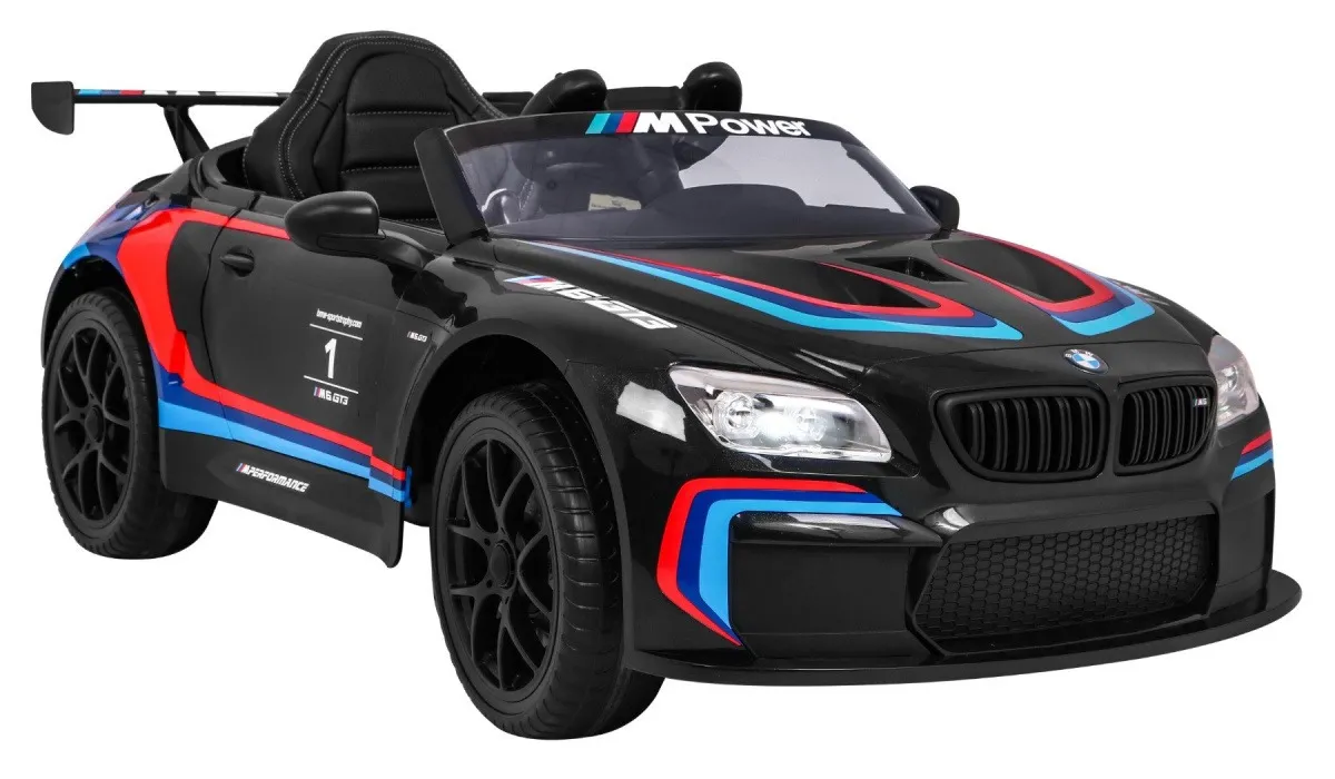 licencirani auto na akumulator bmw m6 gt3 - crni - slika 7
