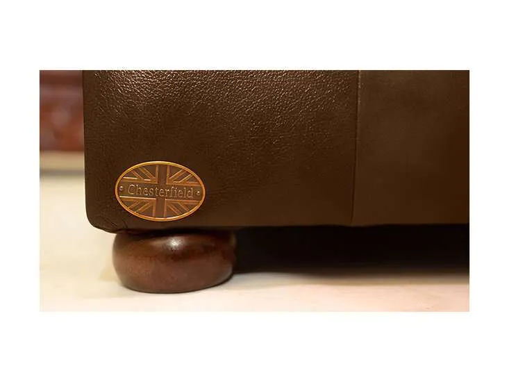 chesterfield kutna garnitura first class leather | cloudy brown light - slika 2