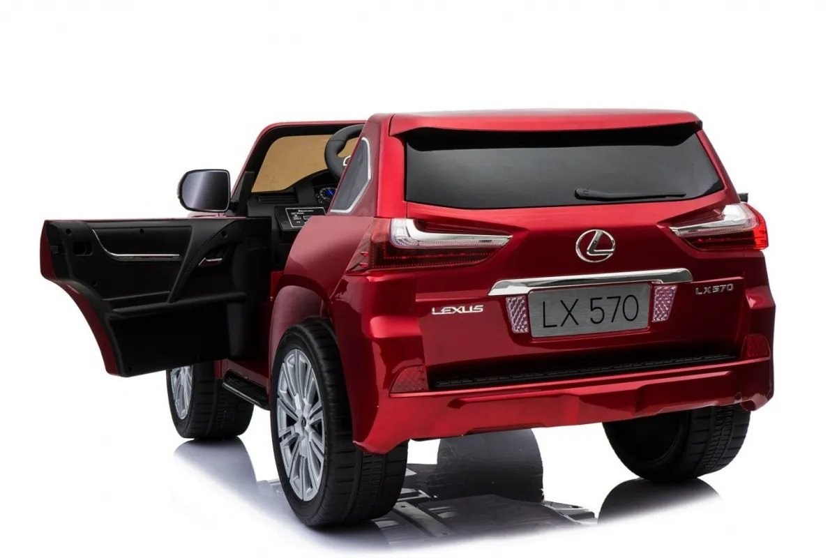 licencirani auto na akumulator lexus lx570 4x4 - dvosjed - crveni - slika 9