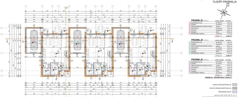kuće u nizu: osijek, katnice, 127.11 m2 + garaža i vrt novogradnja - slika 9