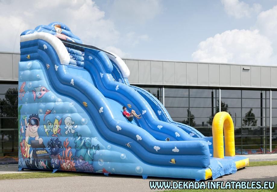 tobogan na napuhavanje - novo - 10m x 6m x 8m - slika 3