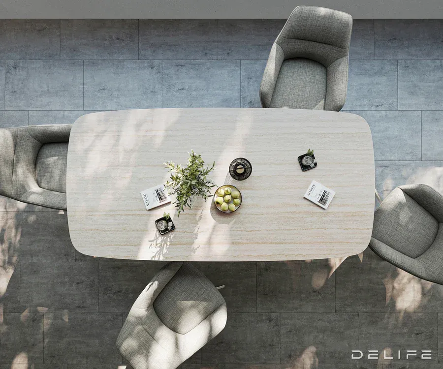 outdoor stol edge boot 200x100cm,materijal: keramika travertino bianco - slika 6