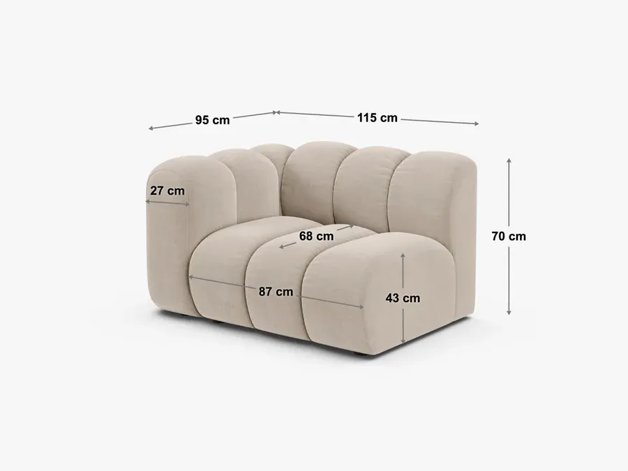 modul lupine 115x95cm, materijal: chenille eden - slika 5